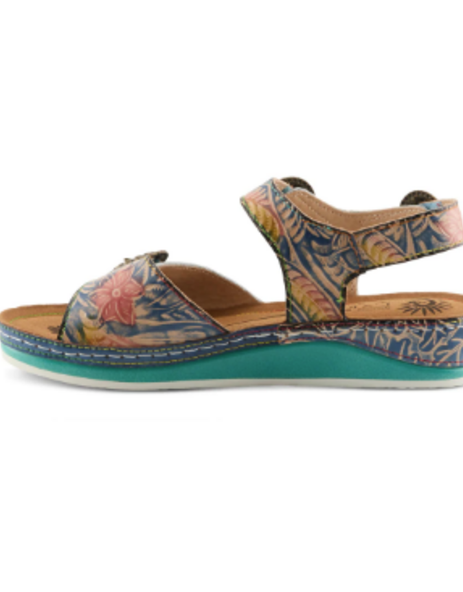L' Artiste L' Artiste OffTrak  Multi Color Velcro Closure Sandal