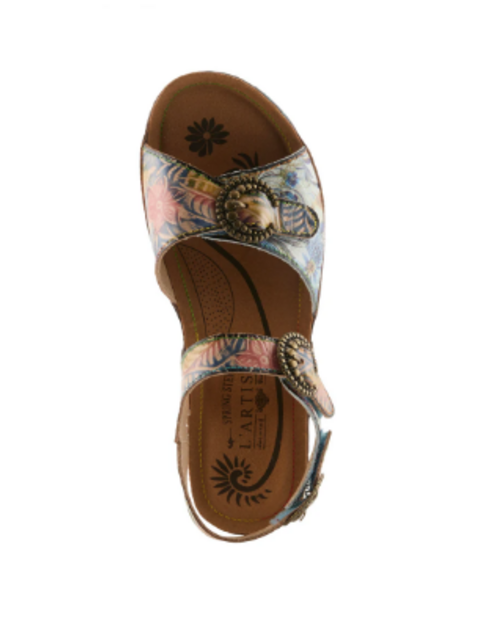 L' Artiste L' Artiste OffTrak  Multi Color Velcro Closure Sandal