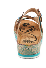 L' Artiste L' Artiste Pillow Soft Grey Multi  Backless Sandal