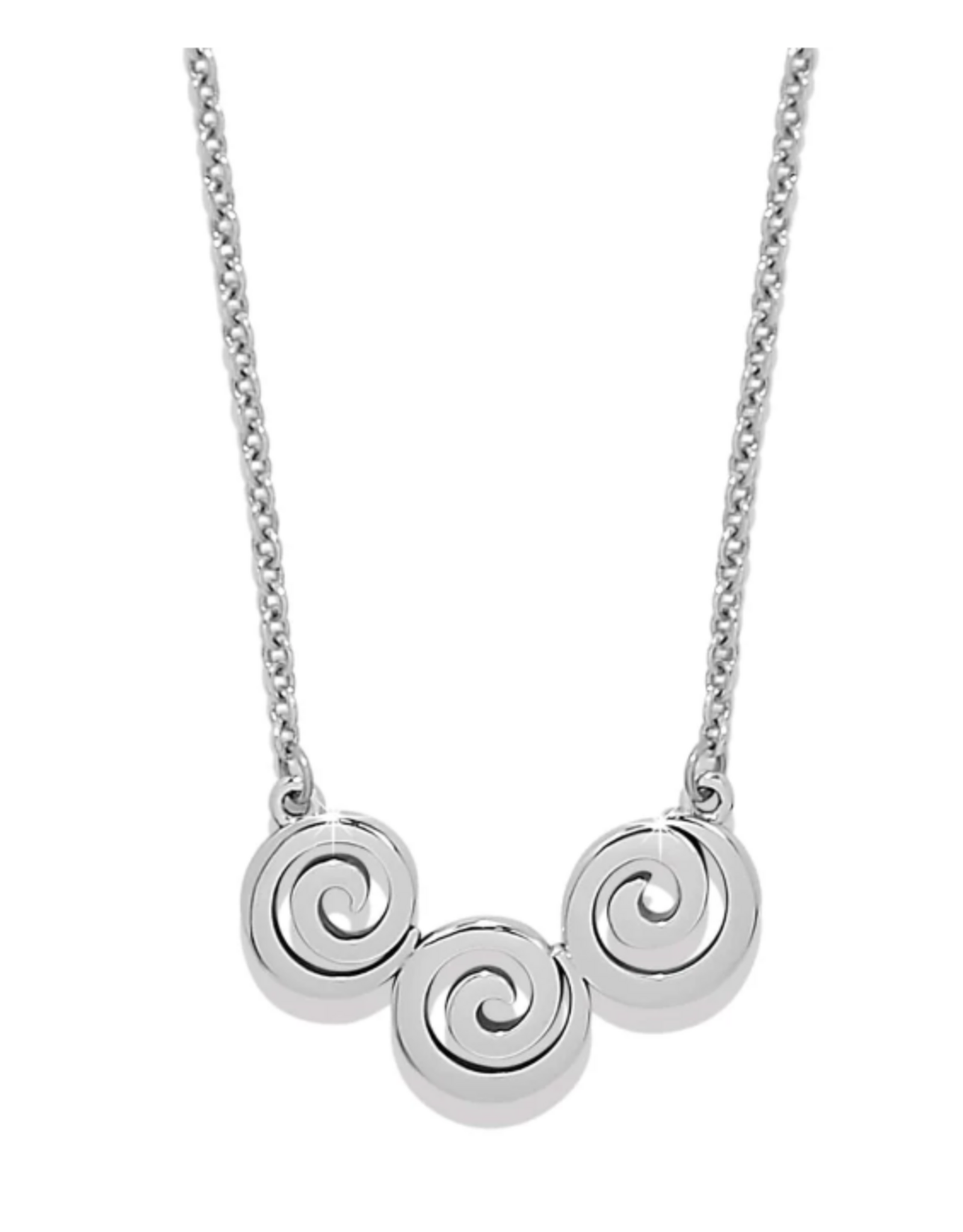 Brighton Brighton Silver Vertigo Spiral Trio Necklace