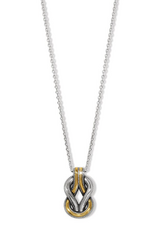 Brighton Brighton Silver/Gold Interlok Harmony Two Tone Necklace