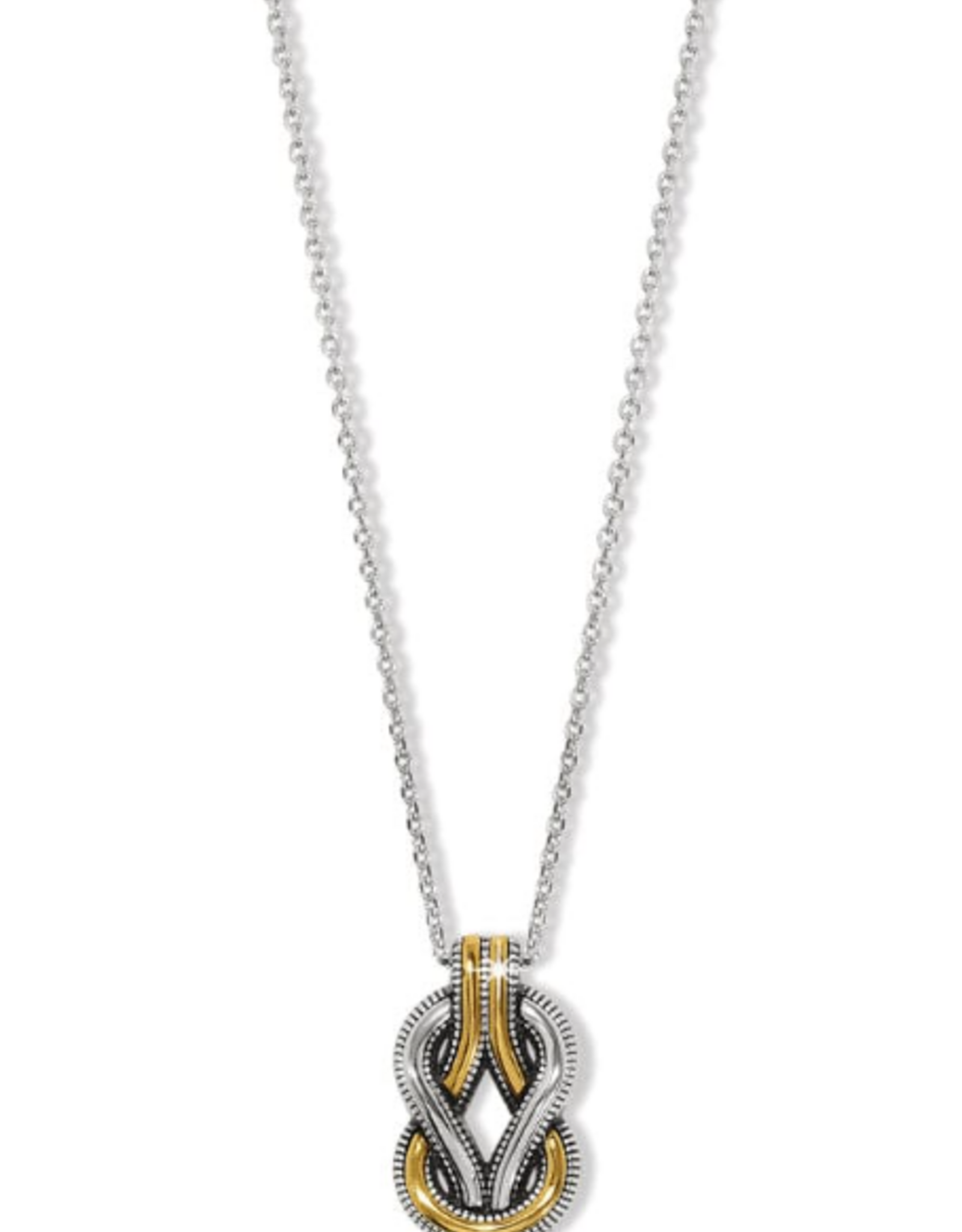 Brighton Brighton Silver/Gold Interlok Harmony Two Tone Necklace