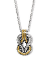 Brighton Brighton Silver/Gold Interlok Harmony Two Tone Necklace