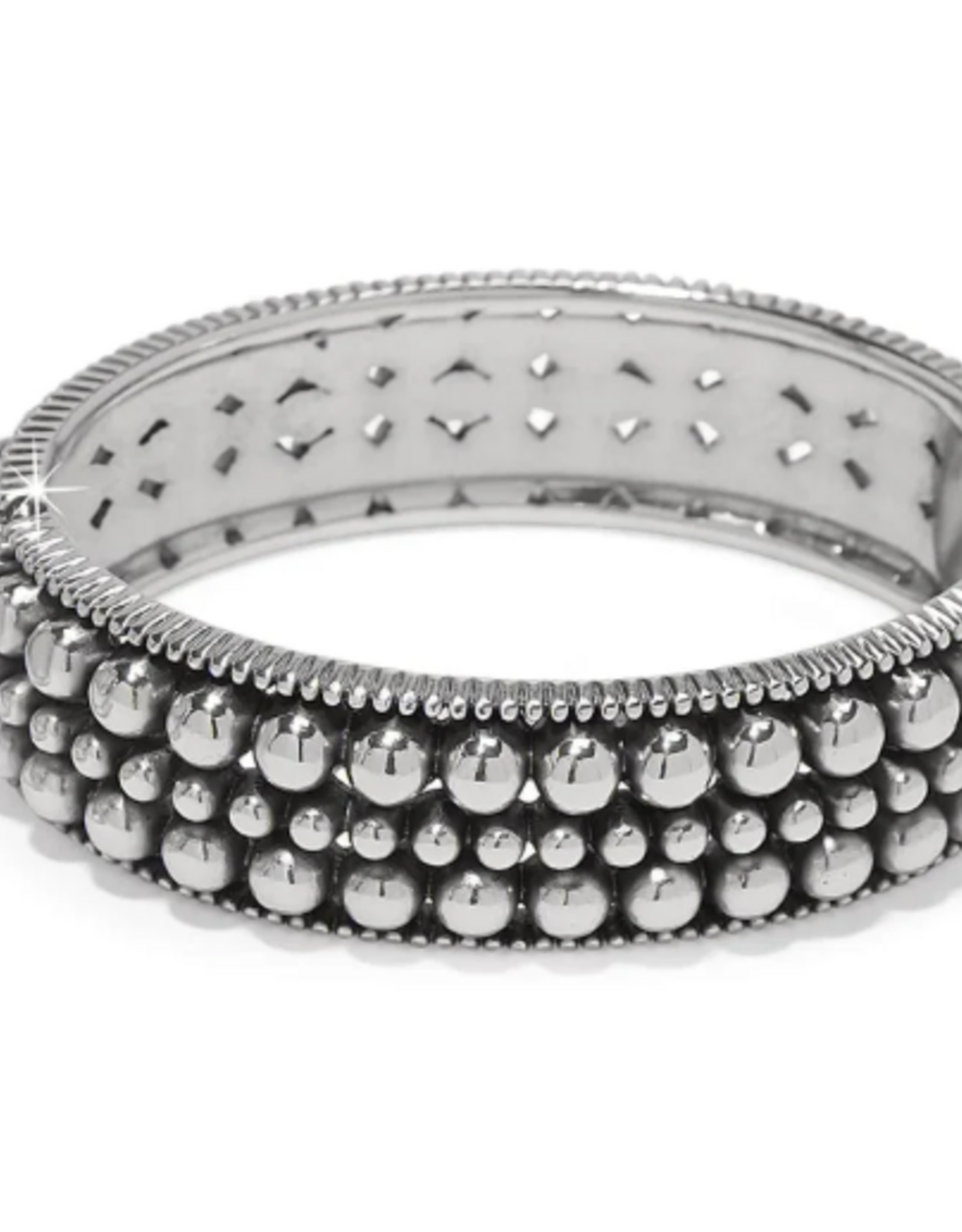 Brighton Brighton Silver Pretty Tough Pierced Hinge Bangle