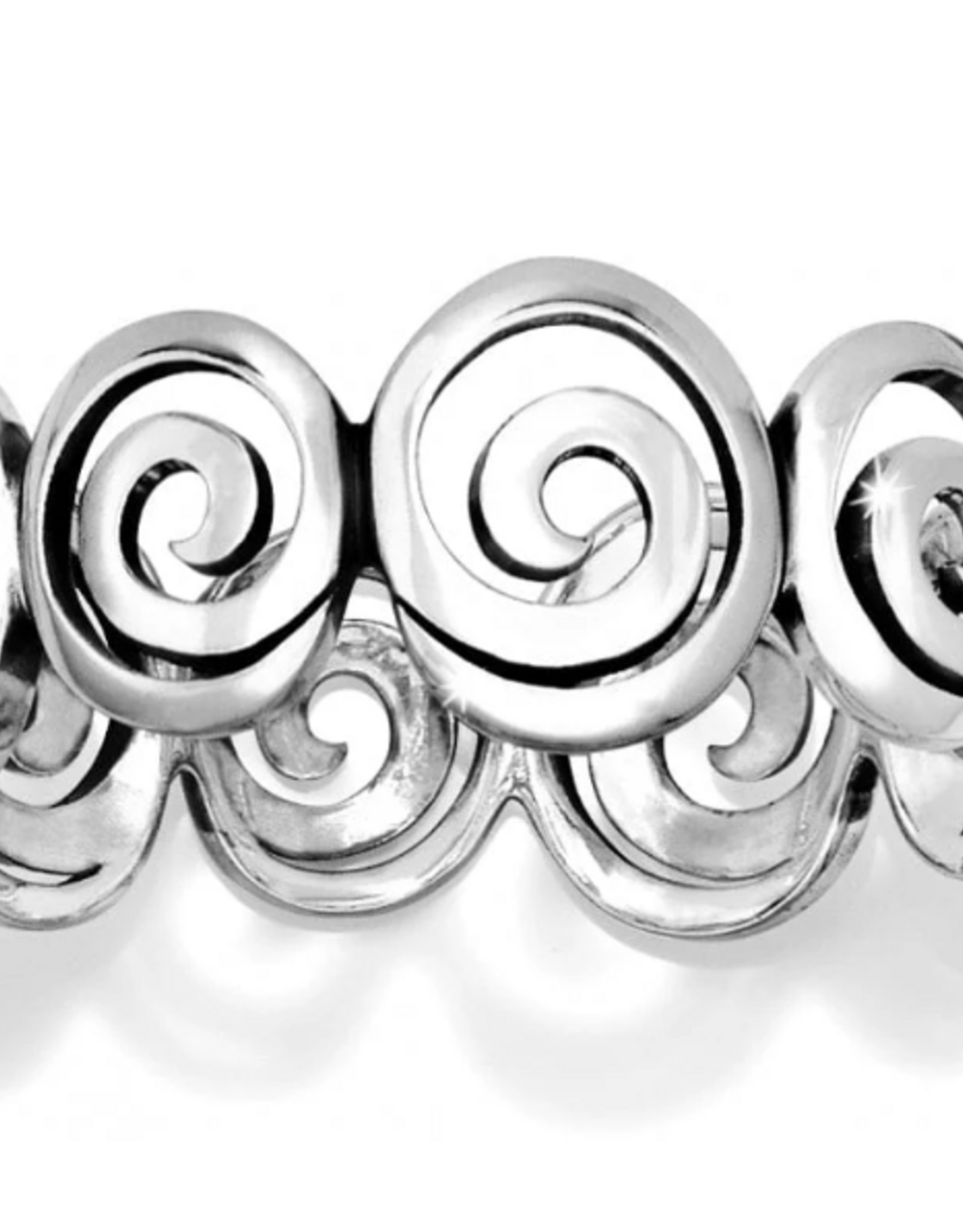 Brighton Brighton Silver Vertigo Hinged Bangle