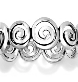 Brighton Brighton Silver Vertigo Hinged Bangle