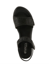 Patricia Patricia Shine Black Rhinestone Embellishment Sandal
