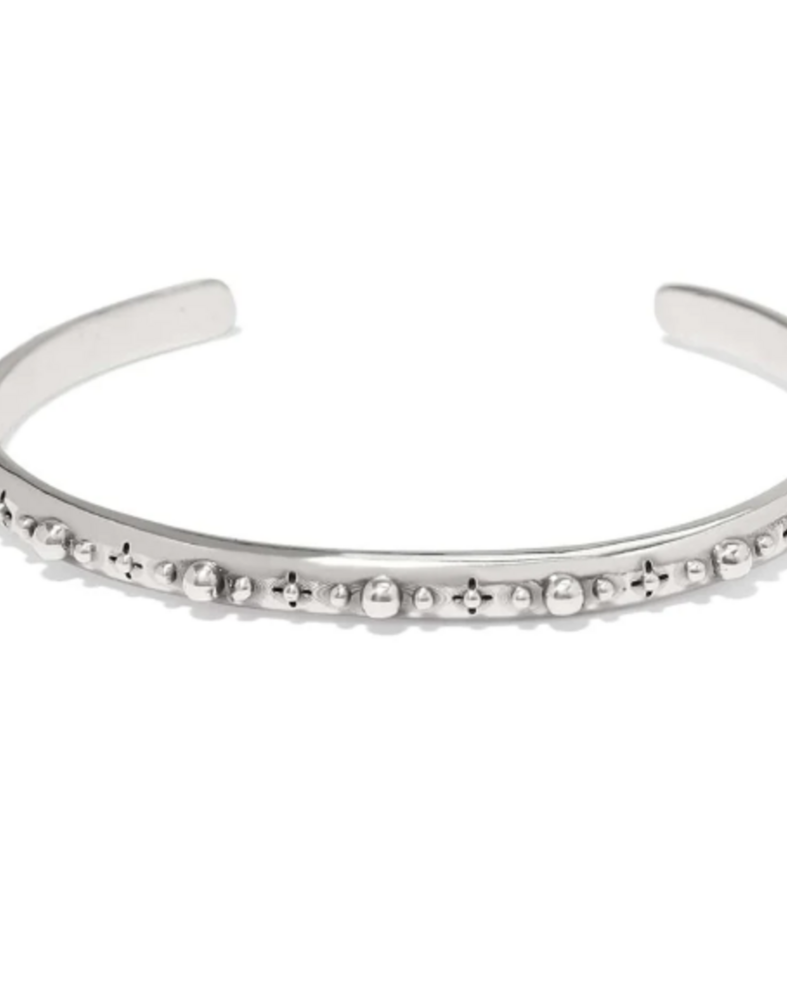 Brighton Brighton JF0311 Silver Mosaic Mojave Slim Cuff Bracelet