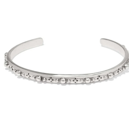 Brighton Brighton JF0311 Silver Mosaic Mojave Slim Cuff Bracelet