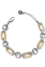 Brighton Brighton Silver/Gold Medici Two Tone Link Bracelet
