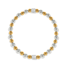 Brighton Brighton Silver/Gold Meridian Petite Stretch Bracelet