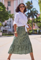 Tribal Tribal Moss Eyelet Pull On Skirt