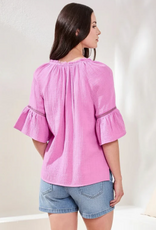 Tribal Tribal Orchid Glow  Raglan 3/4 Sleeve Top