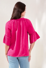 Tribal Tribal Gardenia Raglan 3/4 Sleeve Top