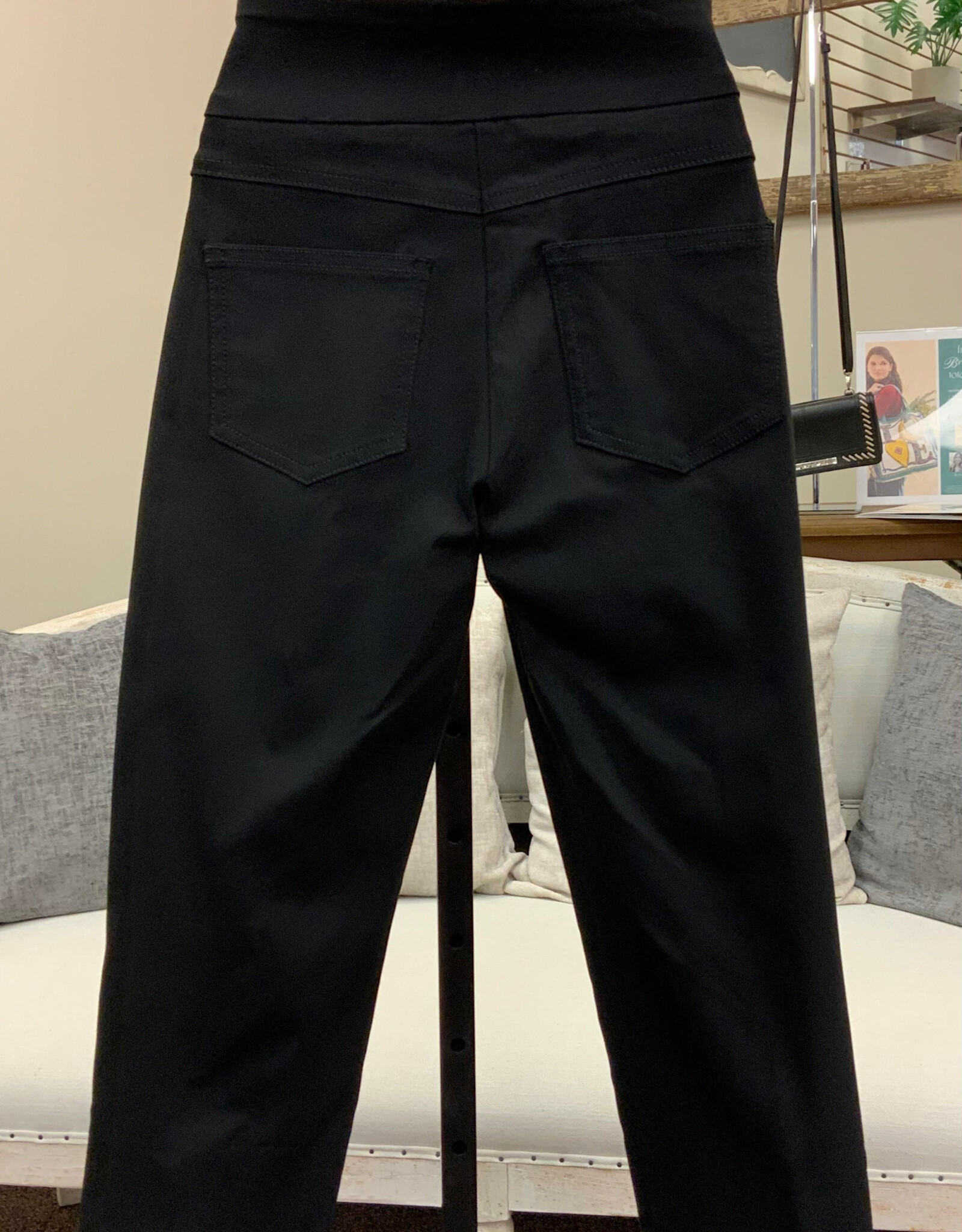 Ruby Rd Ruby Road Black Solar  Millenium Tech Ladder Hem  Petite Capri