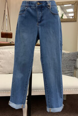 Ruby Rd Ruby Road Girlfriend Light Indigo Straight Leg Petite Jean