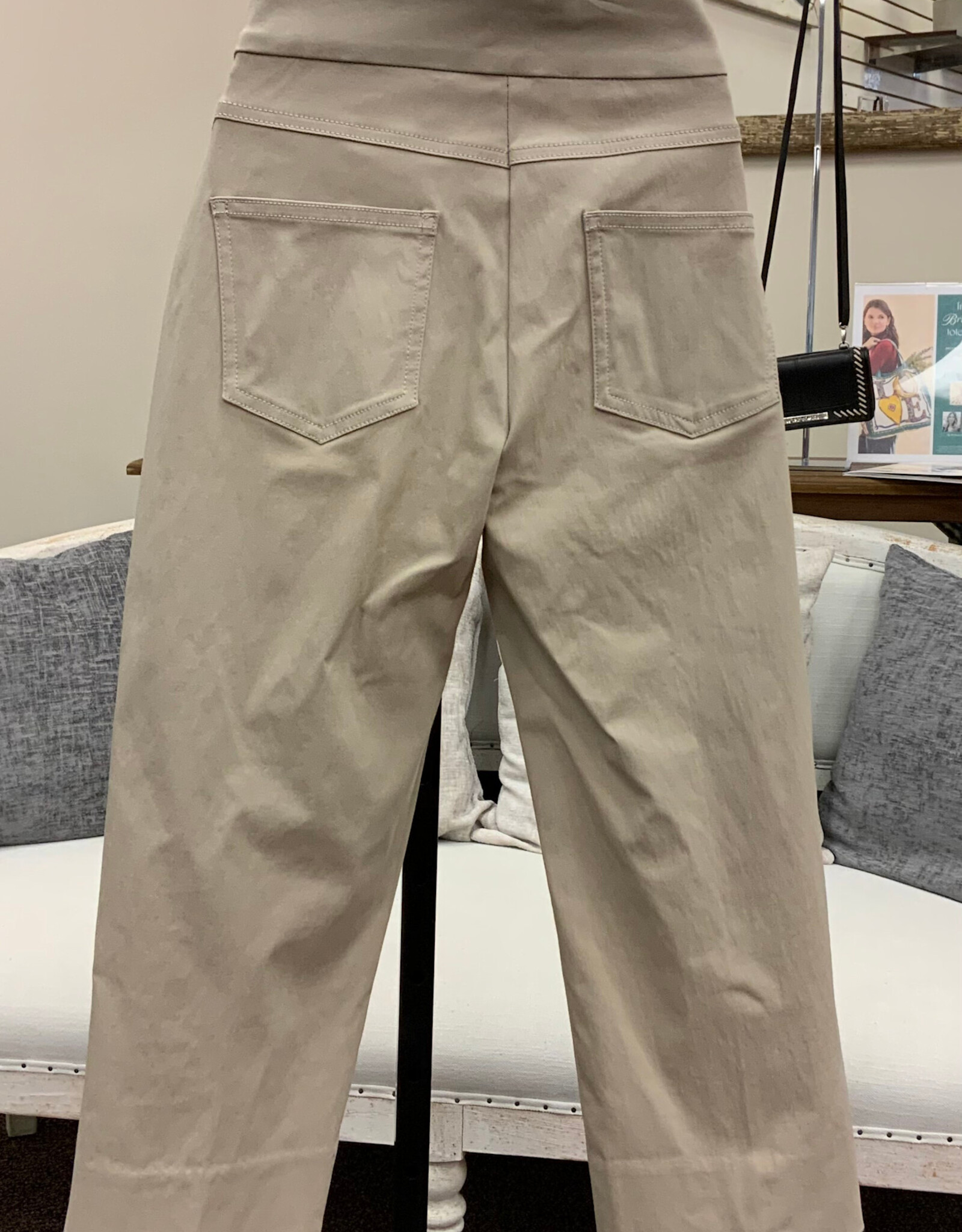 Ruby Rd Ruby Road Chino Pull On Solar Tech Ladder Hem Capri