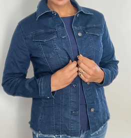 Ethyl Ethyl Dark Blue Denim Button Up L/S Jacket