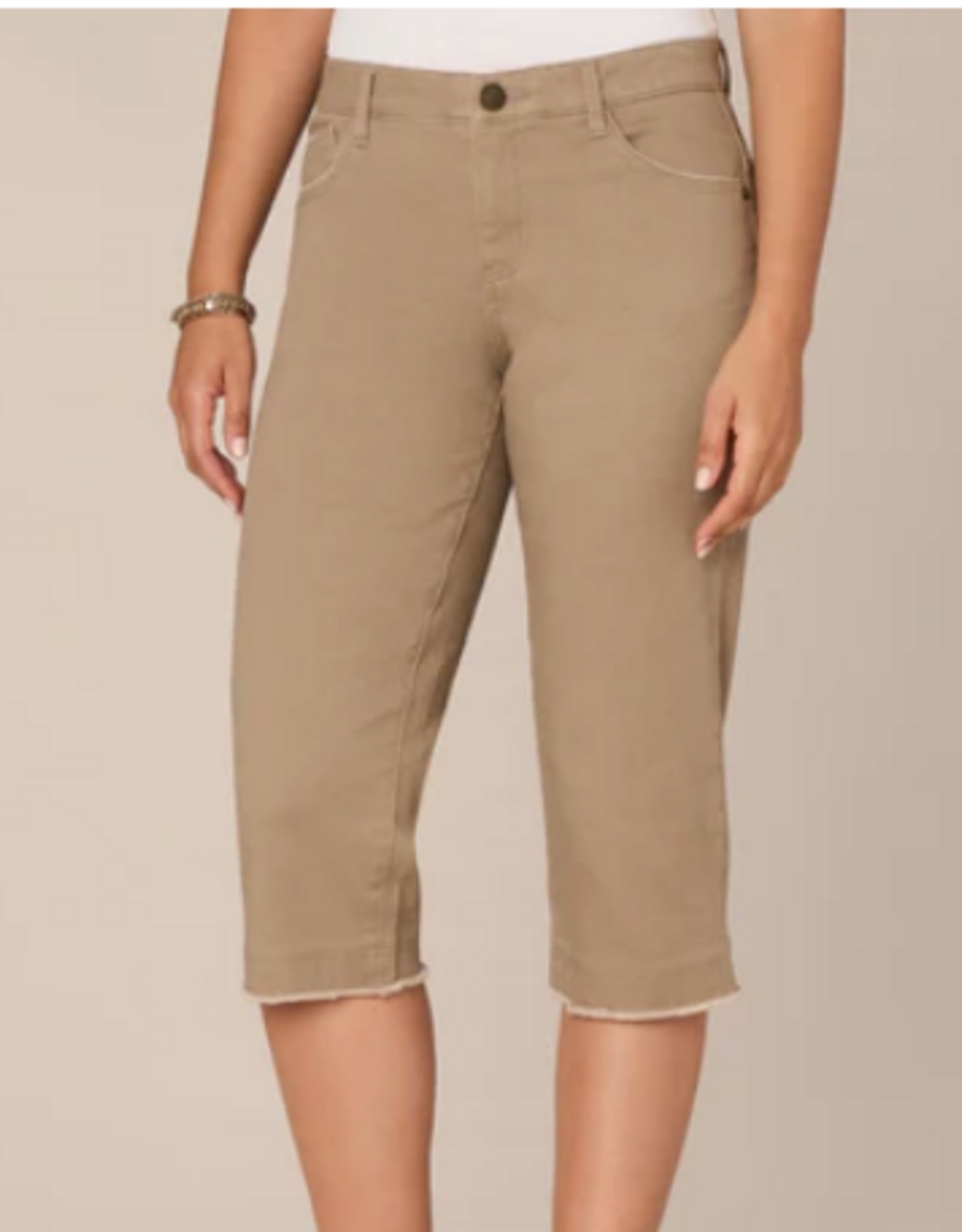 Democracy Democracy Portobello Ab"solution Mid-Rise Fray Hem Skimmer Pant