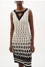 Joseph Ribkoff Joesph Ribkoff  Silky Knit Geometric Print Sheath Dress