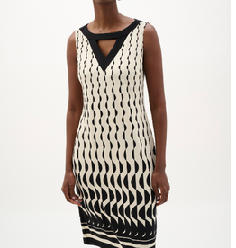 Joseph Ribkoff Joesph Ribkoff  Silky Knit Geometric Print Sheath Dress