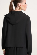 Joseph Ribkoff Joseph Ribkoff Stretch Woven Hooded Boxy Utility Jacket