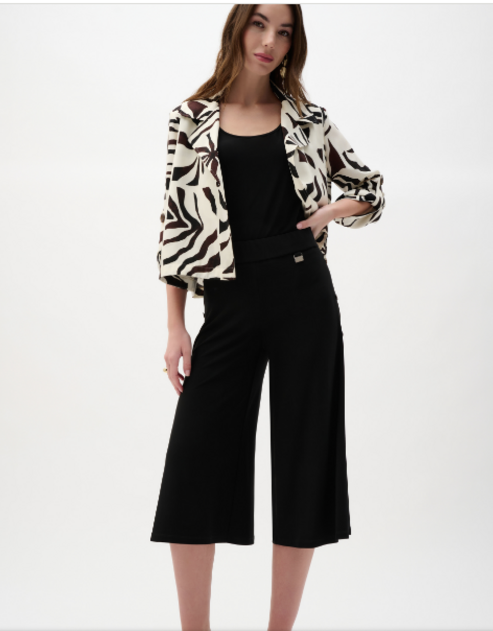 Joseph Ribkoff Joseph Ribkoff  Silky Knit Wide Leg Culotte Pants