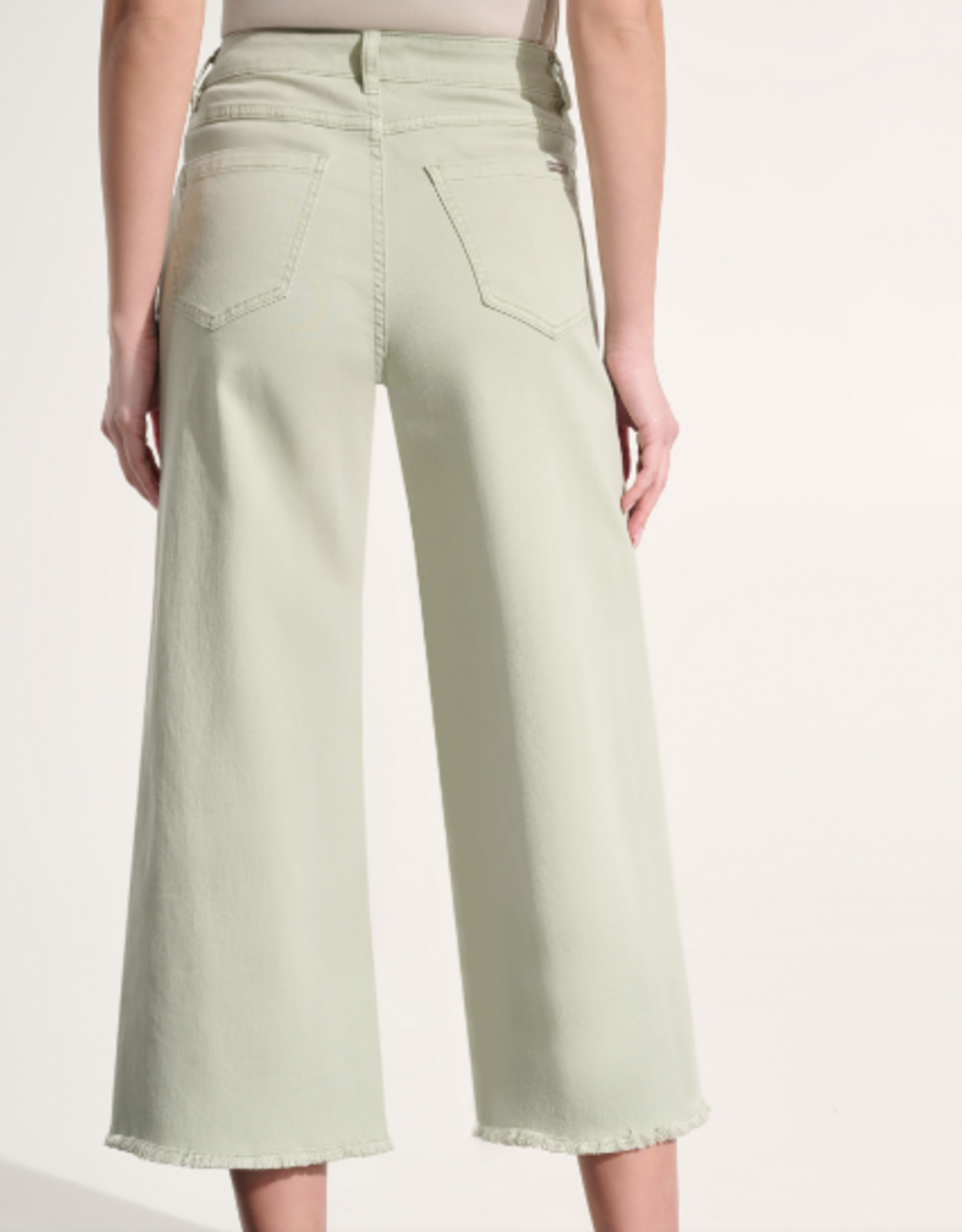 Joseph Ribkoff Joseph Ribkoff Goldie | Featherweave Denim Wide Leg Cropped Jeans