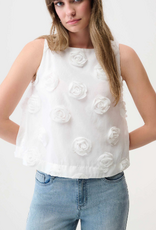 Joseph Ribkoff Joseph Ribkoff Novelty Sleeveless Top With 3D Floral Embroidery