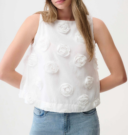 Joseph Ribkoff Joseph Ribkoff Novelty Sleeveless Top With 3D Floral Embroidery