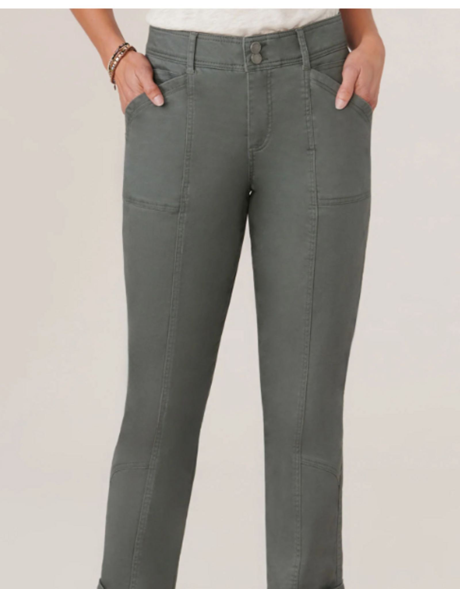 Democracy Democracy Thyme High Rise Tapered Utility Pant with Snap Hem