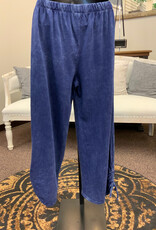 Cotton Lani Cotton Lani JS818 Indigo 100% Cotton Pull-On Pant w/Pockets