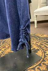 Cotton Lani Cotton Lani JS818 Indigo 100% Cotton Pull-On Pant w/Pockets