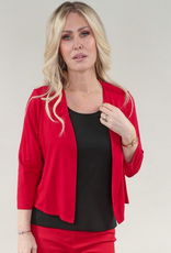 Michael Tyler Michael Tyler Red Bolero Open Front 3/4 Sleeve