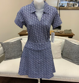 Lulu B Lulu B Navy RPNW Print Pull On Skort UPF 50+