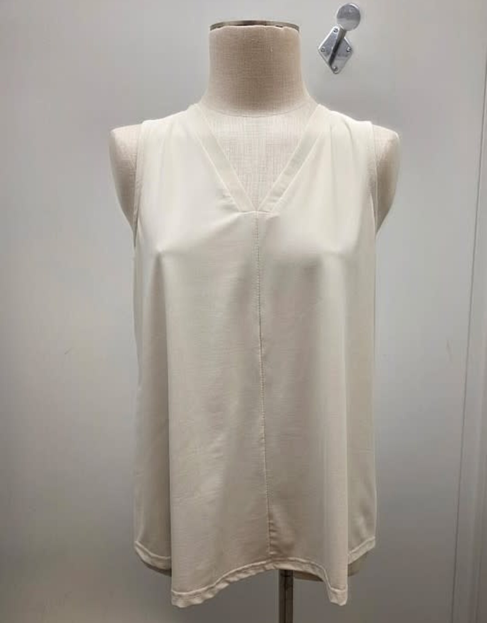 Lulu B Lulu B Stone V-Neck Tank w/Center Seam Top