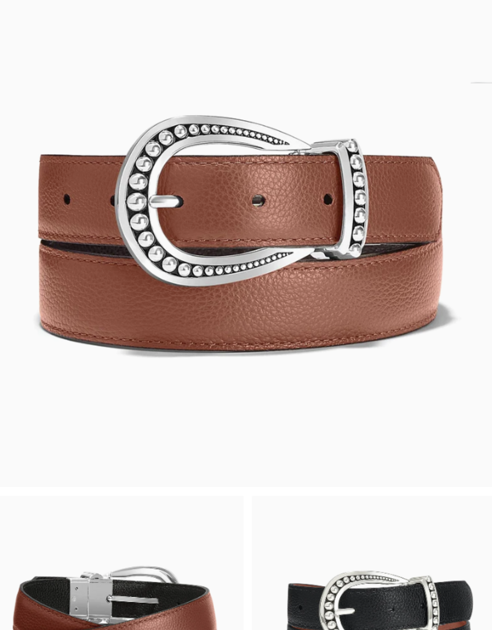 Brighton Brighton Black/Concrete Really Tough Reversible Belt Sm