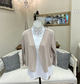 Michael Tyler Michael Tyler Sand Bolero Open Front 3/4 Sleeve