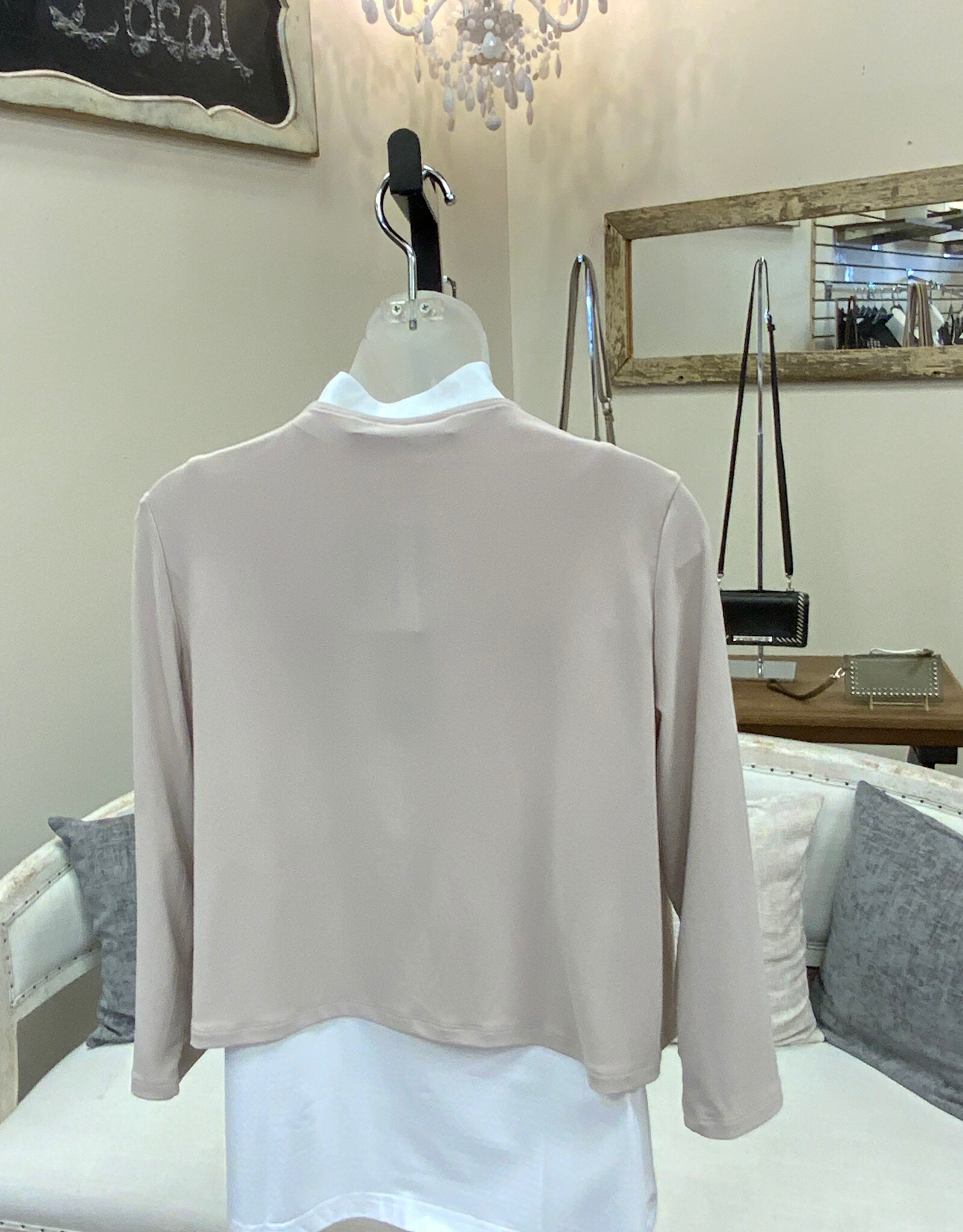 Michael Tyler Michael Tyler Sand Bolero Open Front 3/4 Sleeve