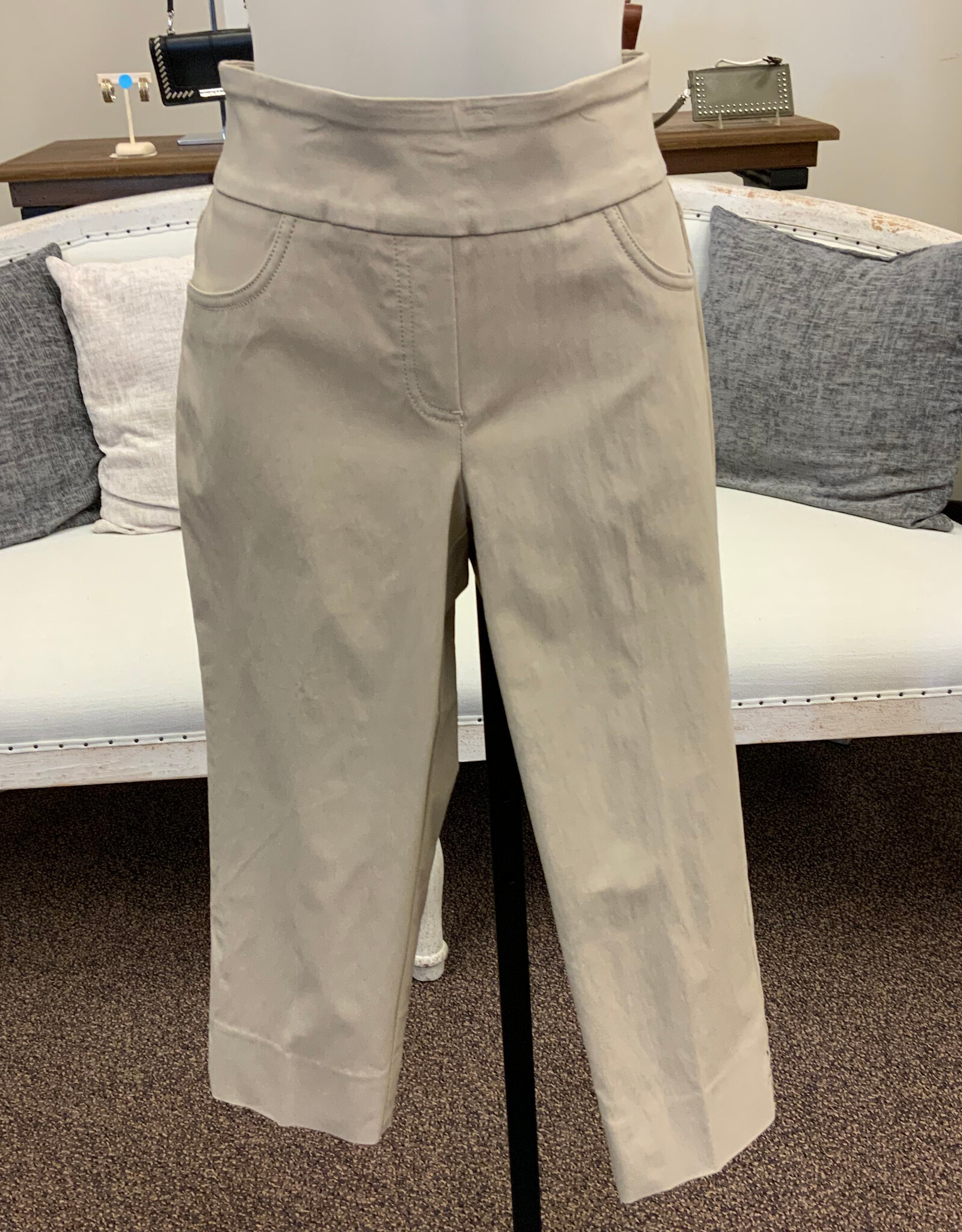 Ruby Rd Ruby Road Chino Solar  Millenium Tech Ladder Hem Petite Capri