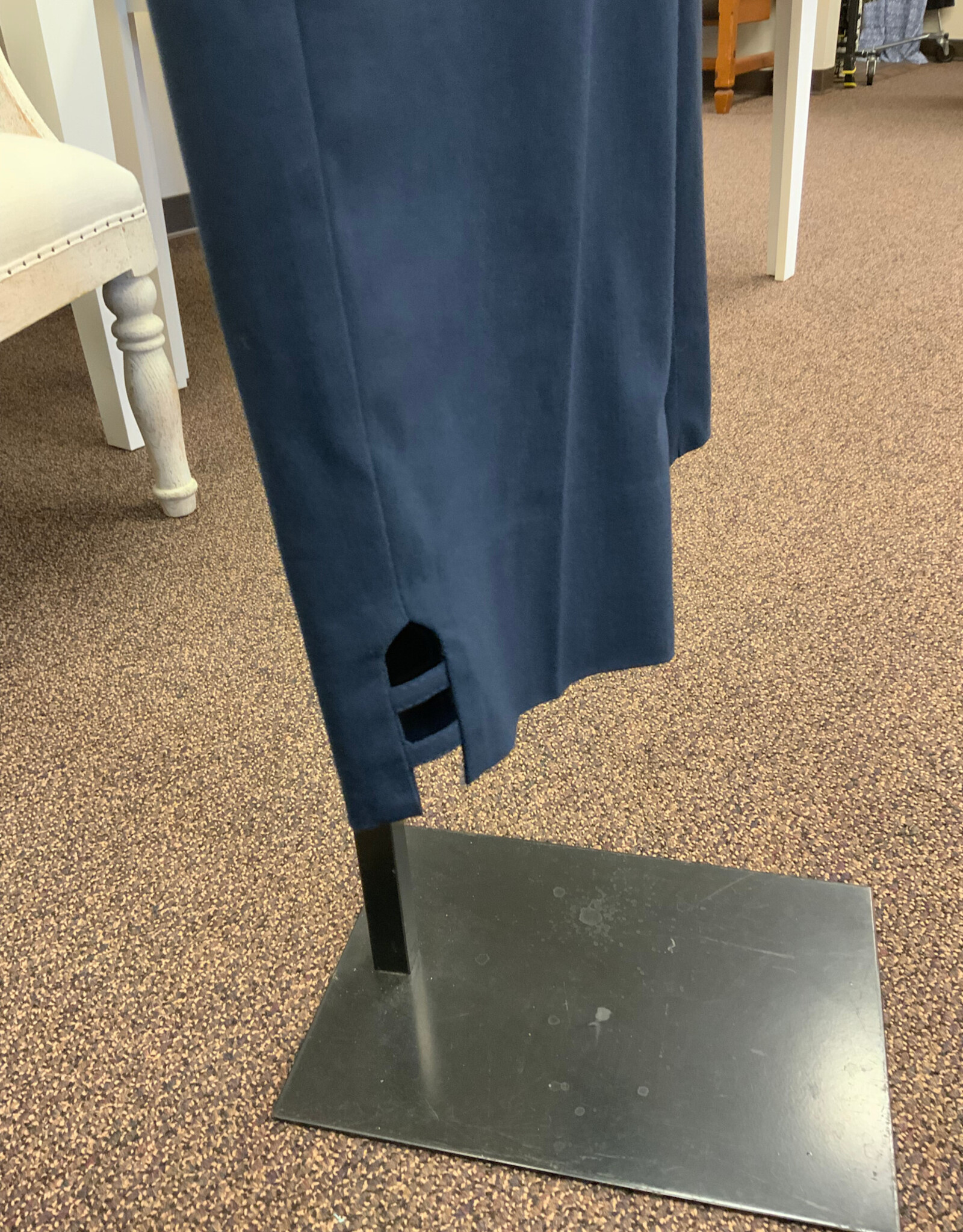 Ruby Rd Ruby Road  Navy Solar  Millenium Tech Ladder Hem Petite Capri