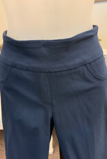 Ruby Rd Ruby Road Navy Pull On Solar Tech Ladder Hem Capri