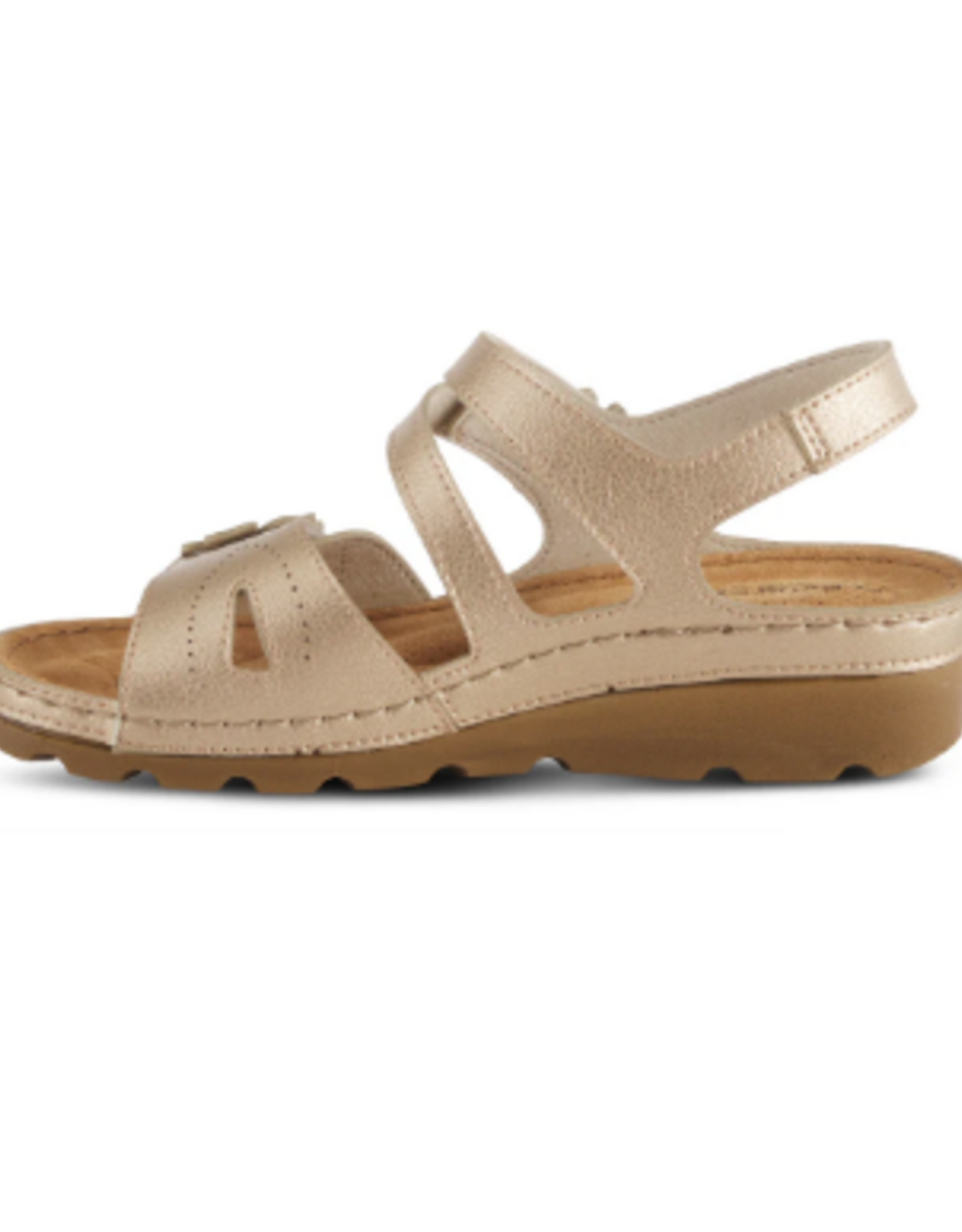 - FLEXUS PONCIA GOLD SANDAL