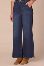 Democracy Democracy BP264HGEH Indigo Skyrise Petite Wide Leg Jeans w/Tulip Hem