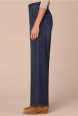 Democracy Democracy BP264HGEH Indigo Skyrise Petite Wide Leg Jeans w/Tulip Hem