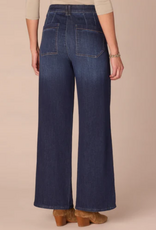 Democracy Democracy BP264HGEH Indigo Skyrise Petite Wide Leg Jeans w/Tulip Hem