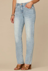 Democracy Democracy B1560GQAW Mid-Rise Light Blue Straight Leg Jeans