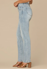 Democracy Democracy B1560GQAW Mid-Rise Light Blue Straight Leg Jeans