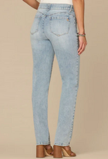 Democracy Democracy B1560GQAW Mid-Rise Light Blue Straight Leg Jeans