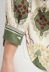 Lysse Lysse Ishani Print Button Up Roll Tab Sleeve Top